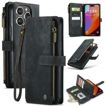 iPhone 16 Pro Max Caseme C30 Multifunctional Wallet Case - Black