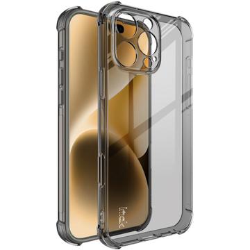 iPhone 16 Pro Max Imak Drop-Proof TPU Pouzdro - Průhledná Černá