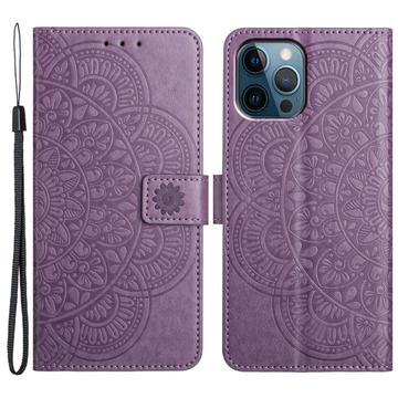 iPhone 16 Pro Max Série Mandala Peněženka - Nachový