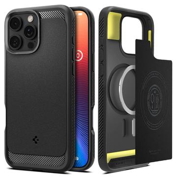 iPhone 16 Pro Max Spigen Rugged Armor Mag TPU Case - Black