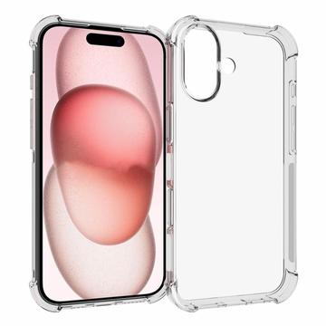 iPhone 16 Nárazuvzdorné Pouzdro TPU - Průhledné