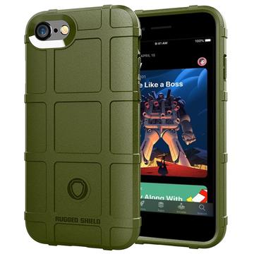 iPhone 7/8/SE (2020)/SE (2022) Rugged Shield TPU Pouzdro - Vojenská Zelená