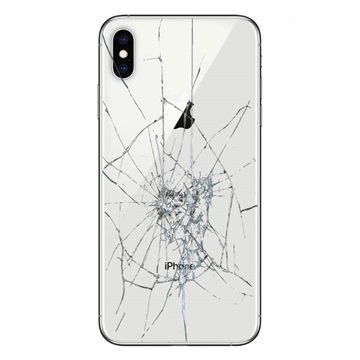 Oprava zadního krytu iPhone XS - pouze sklo - bílá